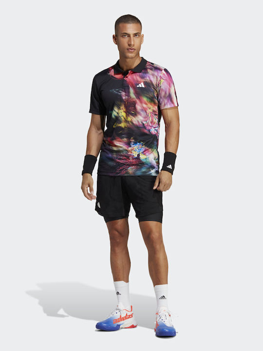 adidas Melbourne Tennis Heat.rdy HT7215 Men's Multicolour Tennis Shirt