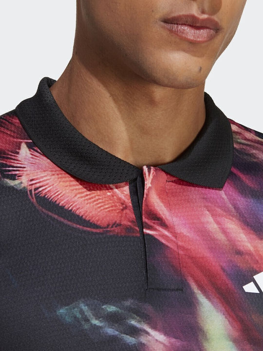 adidas Melbourne Tennis Heat.rdy HT7215 Men's Multicolour Tennis Shirt