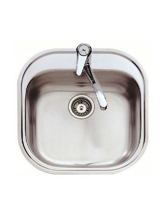 Teka Stylo 1B 3½ W/OVF 10107007 Drop-In Мивка Inox Сатен Ш46.5xД48.5см Сребрист