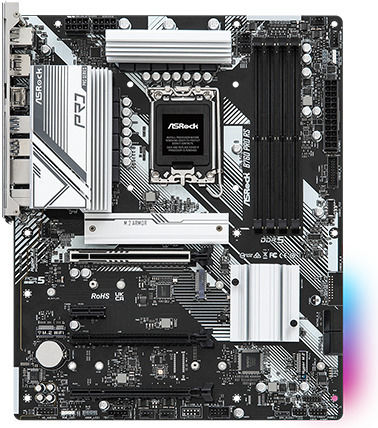 ASRock B760 PRO RS Motherboard ATX με Intel 1700 Socket 90-MXBKS0-A0UAYZ