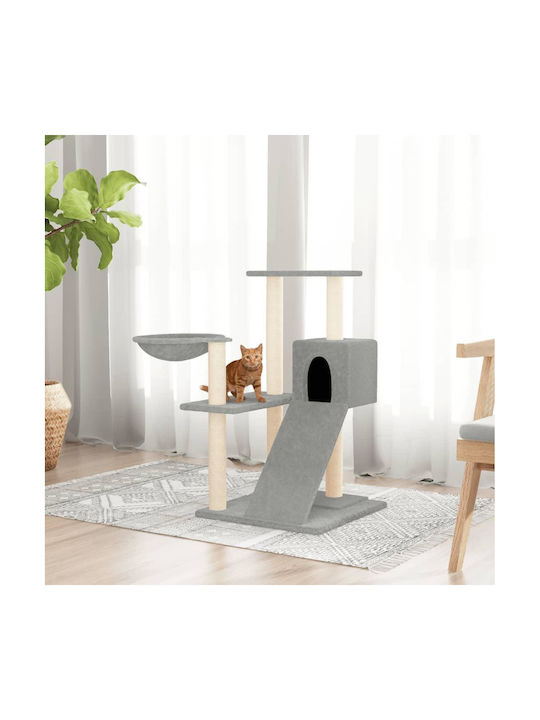 vidaXL Scratching Post Cat Trees Gray 3 levels 73x49x82cm