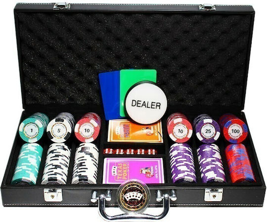 Pokeritems Tornado Сет от 300 броя покер чипове 14гр в Куфарче