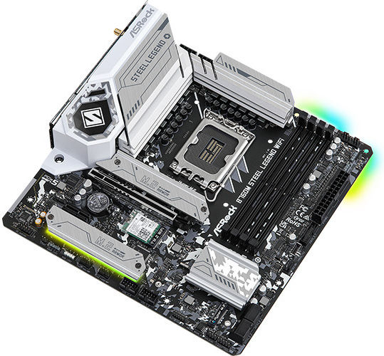 ASRock B760M Steel Legend WiFi Motherboard Micro ATX με Intel 1700 Socket 90-MXBL70-A0UAYZ