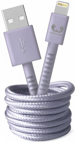 Fresh 'n Rebel Fabriq Geflochten USB-A zu Lightning Kabel Lila 2m (2ULC200DL)