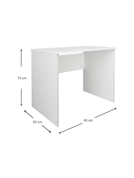Γραφείο Kalen Ξύλινο Λευκό 90x60x74εκ.