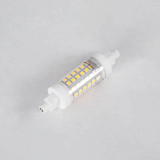 GloboStar LED-Lampe 7W 78mm für Fassung R7S und Form R80 Kühles Weiß 847lm