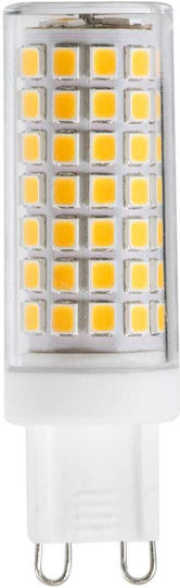GloboStar LED крушка 4W 70mm за фасунга G9 Топло бяло 544лм Димируем
