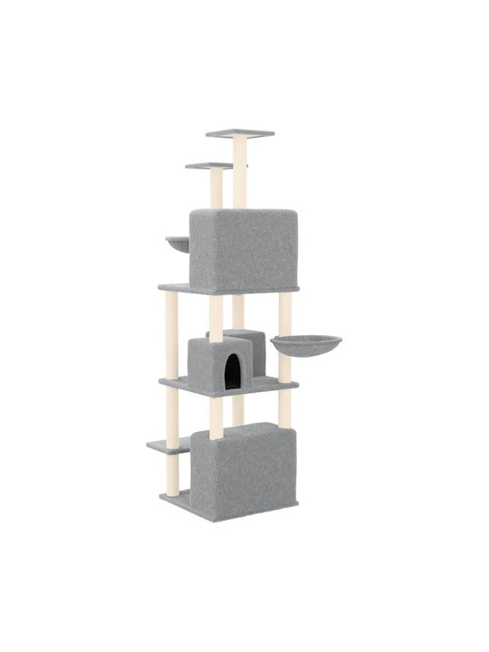 vidaXL Scratching Post Cat Trees Gray 64x97x180cm