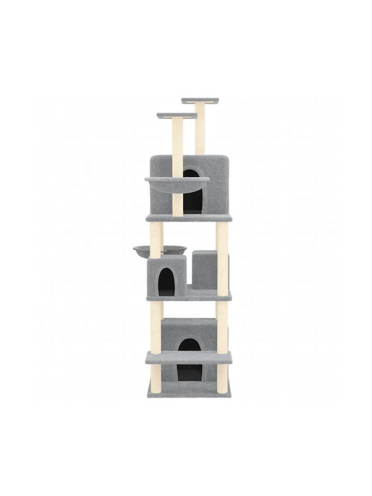 vidaXL Scratching Post Cat Trees Gray 64x97x180cm