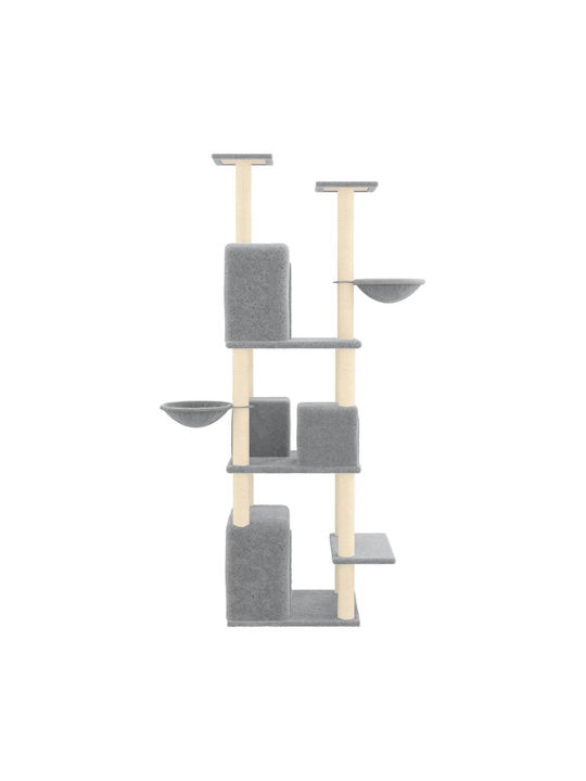 vidaXL Scratching Post Cat Trees Gray 64x97x180cm