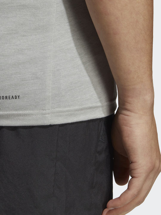 Train Essentials Feelready Aeroready Αθλητική Μπλούζα Κοντομάνικη Medium Grey Heather
