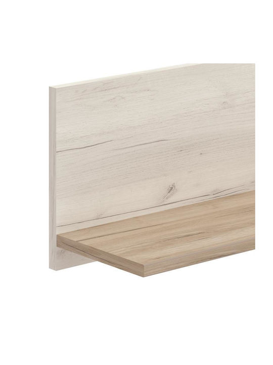 Shelf Wall Umbria ZP White Oak / Grey 138x19.5x24cm
