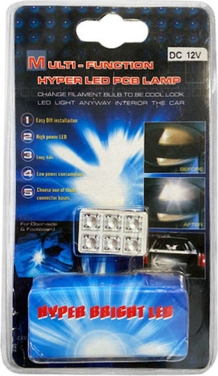 Auto Gs Λάμπα Αυτοκινήτου BA9S / T10 / T11 LED 12V 1τμχ