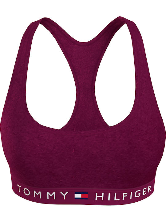 Tommy Hilfiger Women's Bralette Bra Burgundy