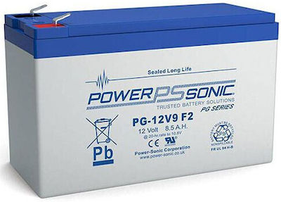 Powersonic PG-12V9 Baterie UPS cu Capacitate 8.5Ah și Tensiune 12V