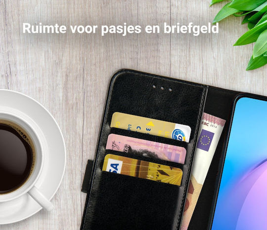 Rosso Element Brieftasche Synthetisches Leder Schwarz (Oppo Reno8 Pro)