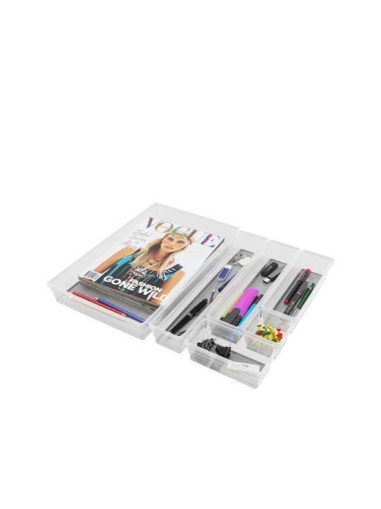 Kis Sistemo 7 Plastic Storage Box Transparent 22.5x15.5x5cm