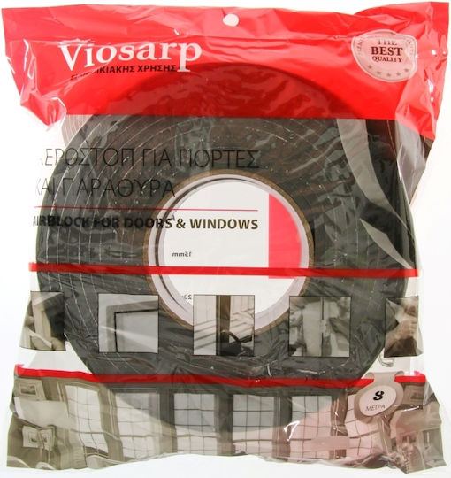 Viosarp Foam Self-Adhesive Tape Draft Stopper Window / Door in Gray Color 8mx0.15cm