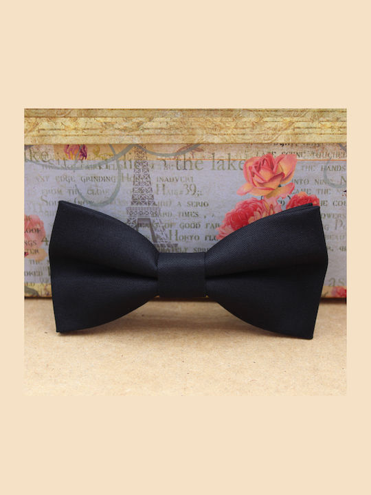 JFashion Handmade Bow Tie Black Simple JFashion Handmade Bow Tie Black Simple