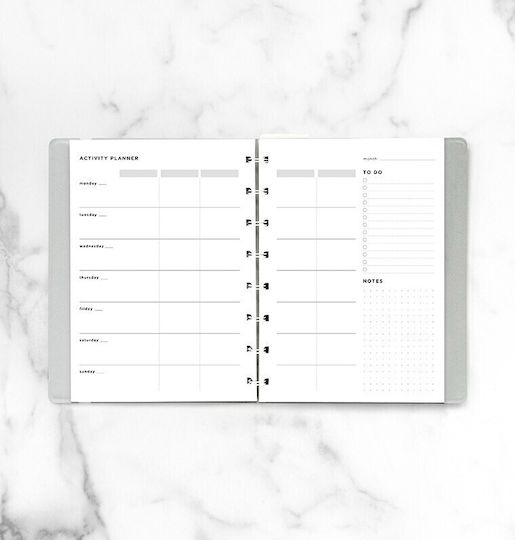Filofax Εβδομαδιαίο Ανταλλακτικό Ημερολογίου Λευκό