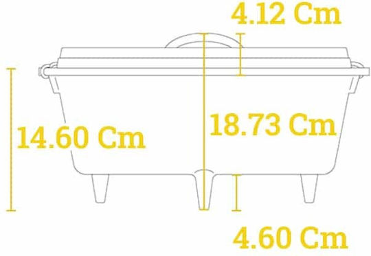 Lodge Κατσαρόλα για Camping Μαντεμένια 5.68ml