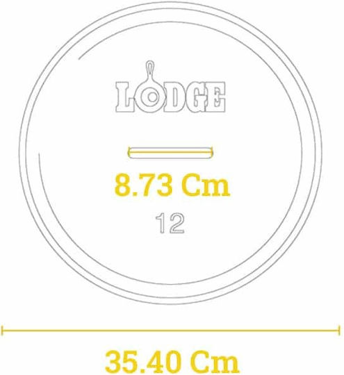 Lodge Κατσαρόλα για Camping Μαντεμένια 5.68ml
