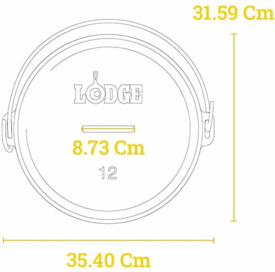 Lodge Κατσαρόλα για Camping Μαντεμένια 5.68ml