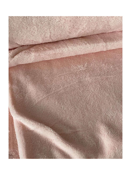 Pennie Blanket Velvet Queen 220x240cm Arctic Pink Soft