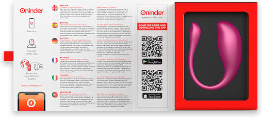 Oninder Δονητής Egg με Remote Control Vibrating Egg Pink