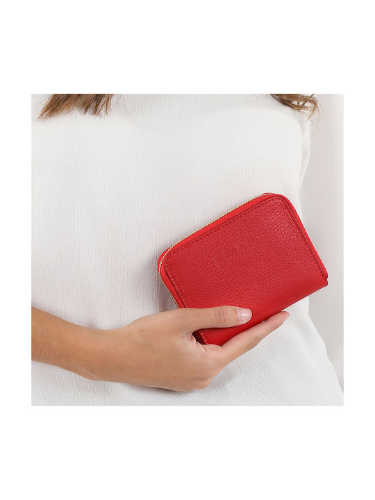 Folli Follie Mini Discoveries Small Leather Women's Wallet Red