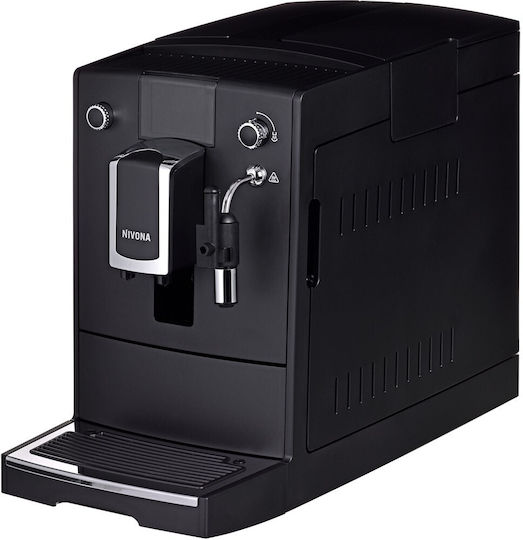 CafeRomatica NICR 550 Αυτόματη Μηχανή Espresso 1455W Πίεσης 15bar με Μύλο Άλεσης Μαύρη