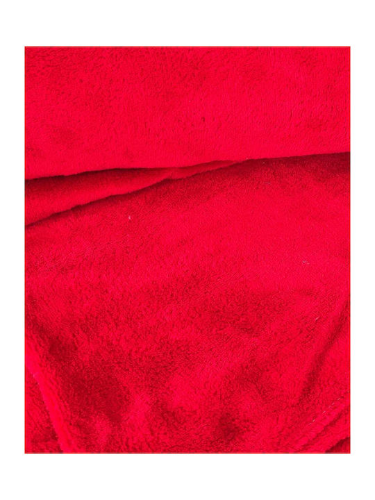 Pennie Blanket Velvet Queen 220x240cm Arctic Red