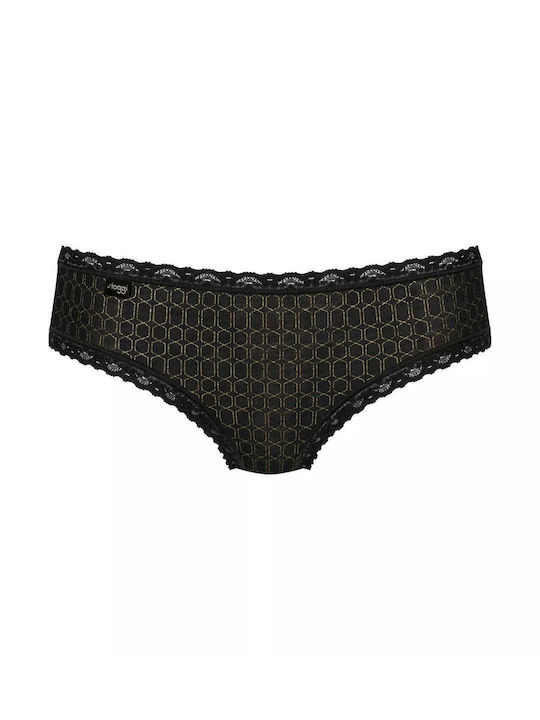 24/7 Weekend Hipster Βαμβακερά Women's Slip 3Pack with Lace Blue / Ciel / Black