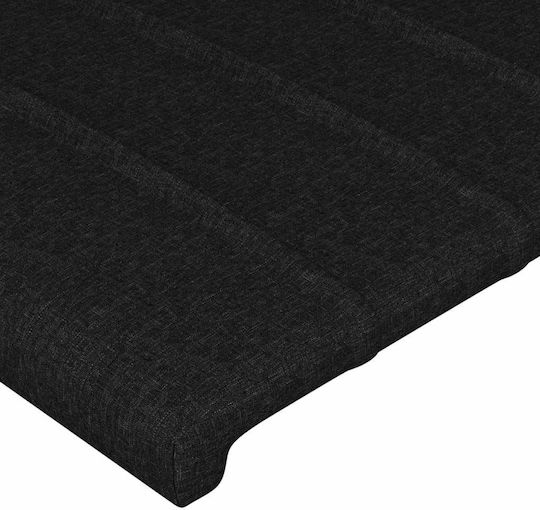 vidaXL Fabric Bed Headboard Black 90x78cm