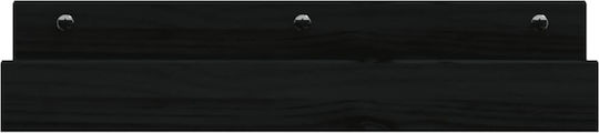 Regale Wand Schwarze 2Stück 50x12x9cm