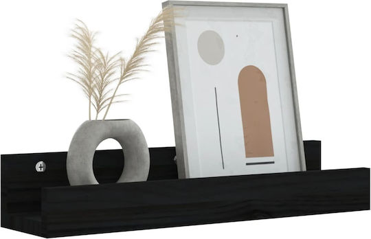 Regale Wand Schwarze 2Stück 50x12x9cm