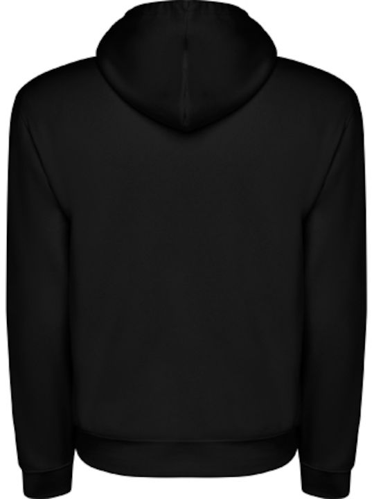 Primowear Herren Sweatshirt mit Kapuze und Taschen Schwarz