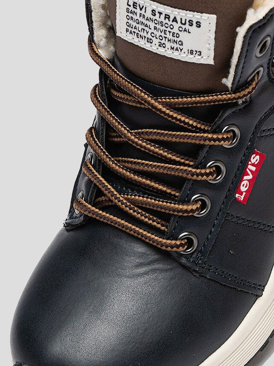New Peak Παιδικά Μποτάκια με Φερμουάρ Navy Μπλε