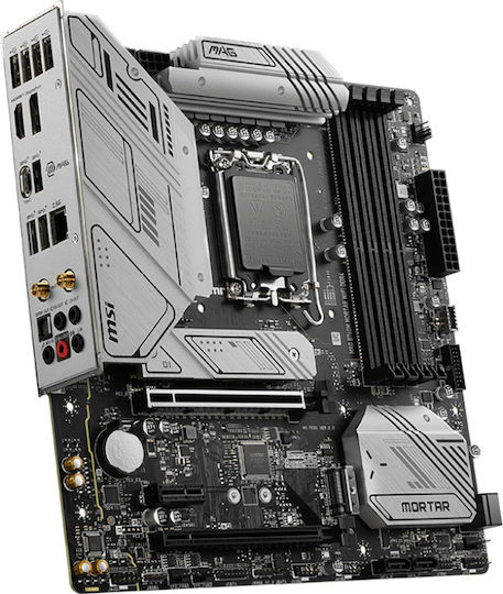 MSI MAG B760M MORTAR WIFI DDR4 Motherboard Micro ATX με Intel 1700 Socket 7E01-008R
