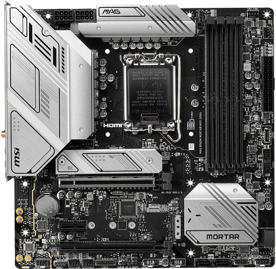 MSI MAG B760M MORTAR WIFI DDR4 Motherboard Micro ATX με Intel 1700 Socket 7E01-008R