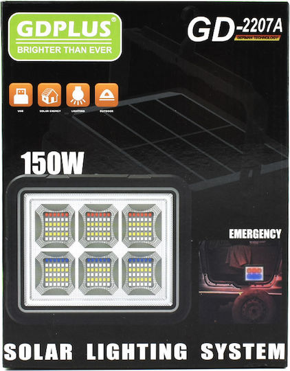 GDPLUS Ηλιακό σύστημα φωτισμού GDPLUS GD-2207A με Φόρτιση USB GD-2207A