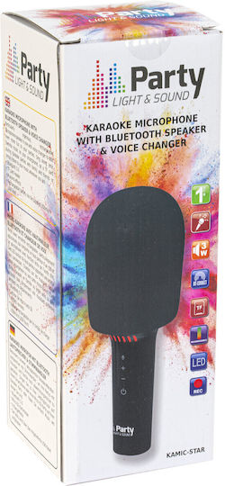 Party Microfon Karaoke Wireless Kamic-Star EUR-OPE-2353 Negru