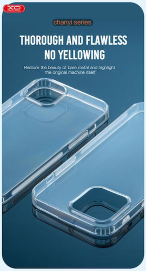XO K01 Umschlag Rückseite Silikon Transparent (iPhone 14)