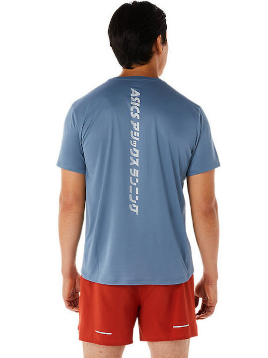 ASICS Katakana Ss Herren Sport T-Shirt Kurzarm Blau