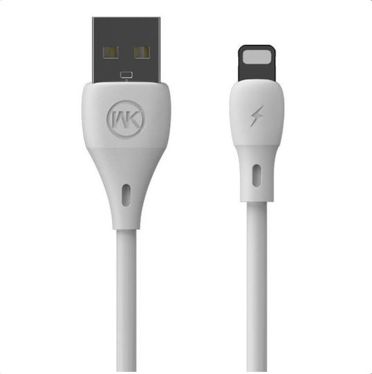 WK WDC-092 USB-A to Lightning Cable White 1m