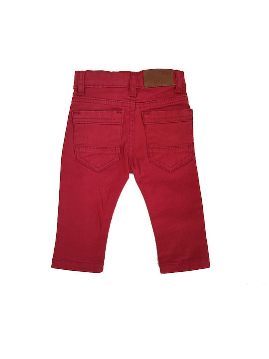 Losan Boys Fabric Trouser Burgundy