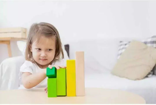 Plan Toys Cuburi De Construit De Sortare Din Lemn Pentru 1.5+ Ani 5 Bucăți