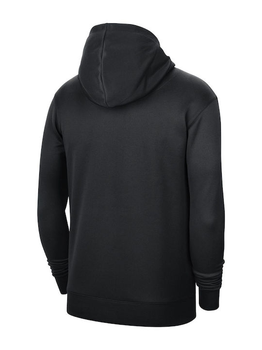 Nike Chicago Bulls Spotlight Men's Sweatshirt with Hood and Pockets Black