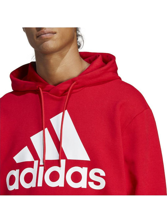 Essentials French Terry Big Logo Sweatshirt mit Kapuze Rot
