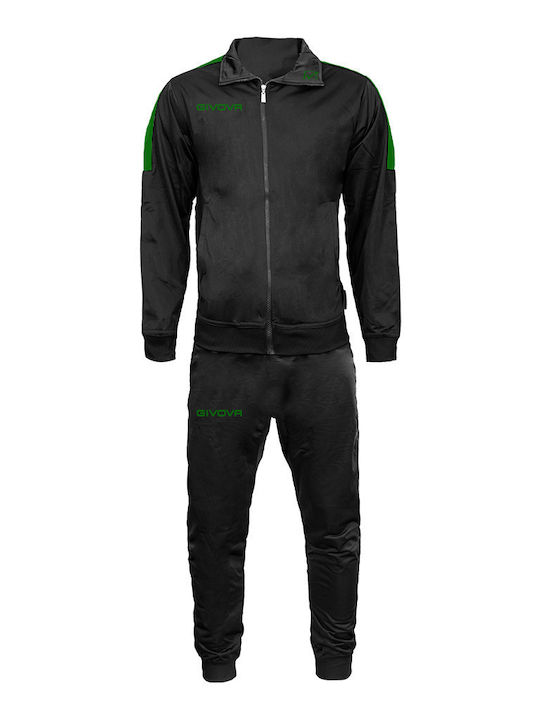 Tuta Revolution Football Tracksuit Glossy with Elastic Black